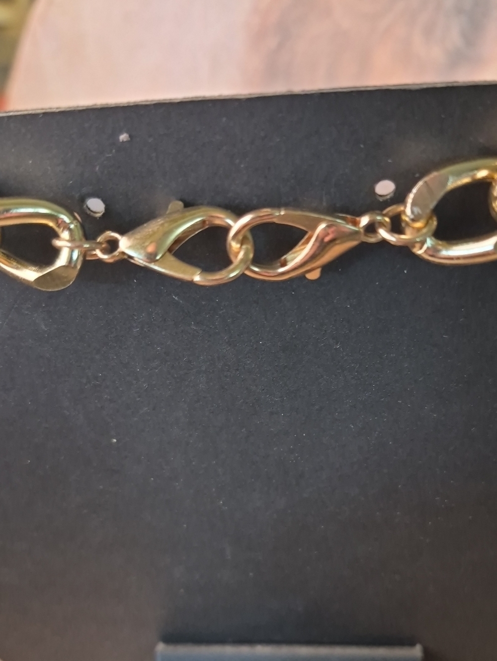 Gold-Tone Chunky Link Necklace - Fine Chain And Chunky Bracelet - Picture 13 of 14